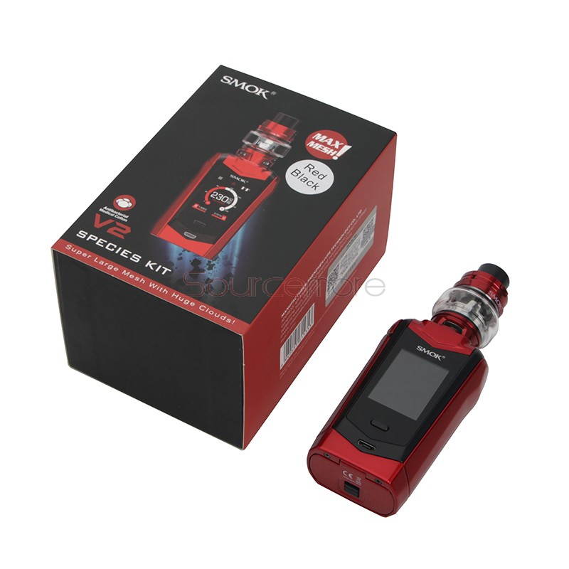 Smok Species 230W Kit with TFV8 Baby V2 Tank - Red Black