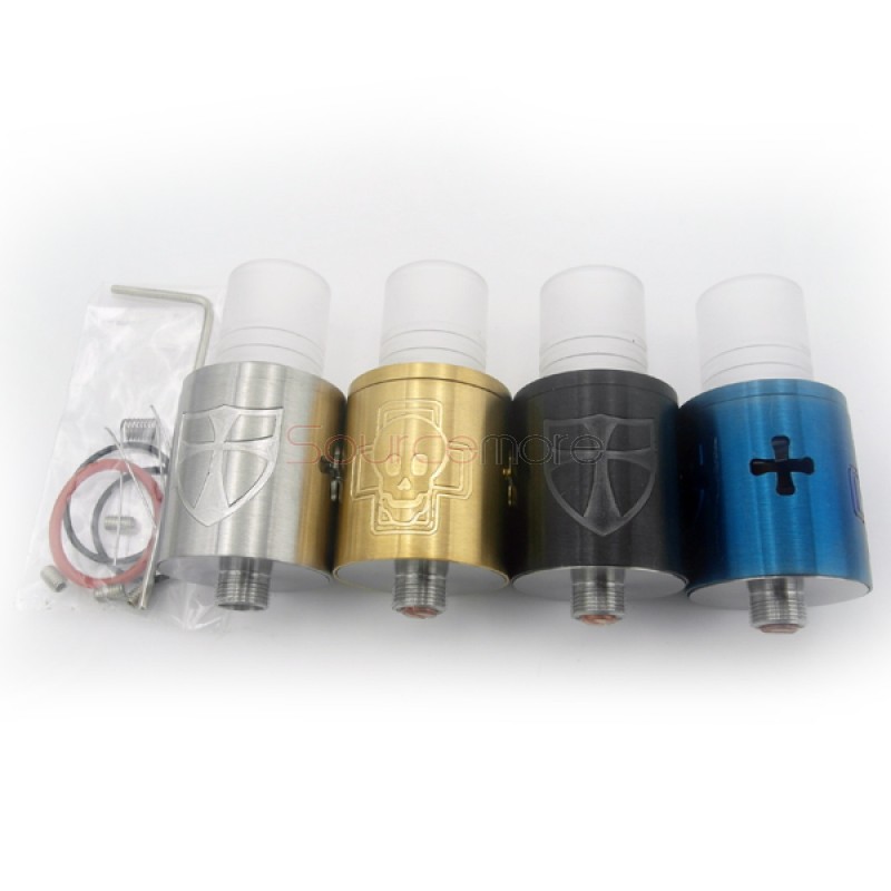 Crusaders Airflow Control 510 Thread DIY Rebuildable Dripping Atomizer - golden