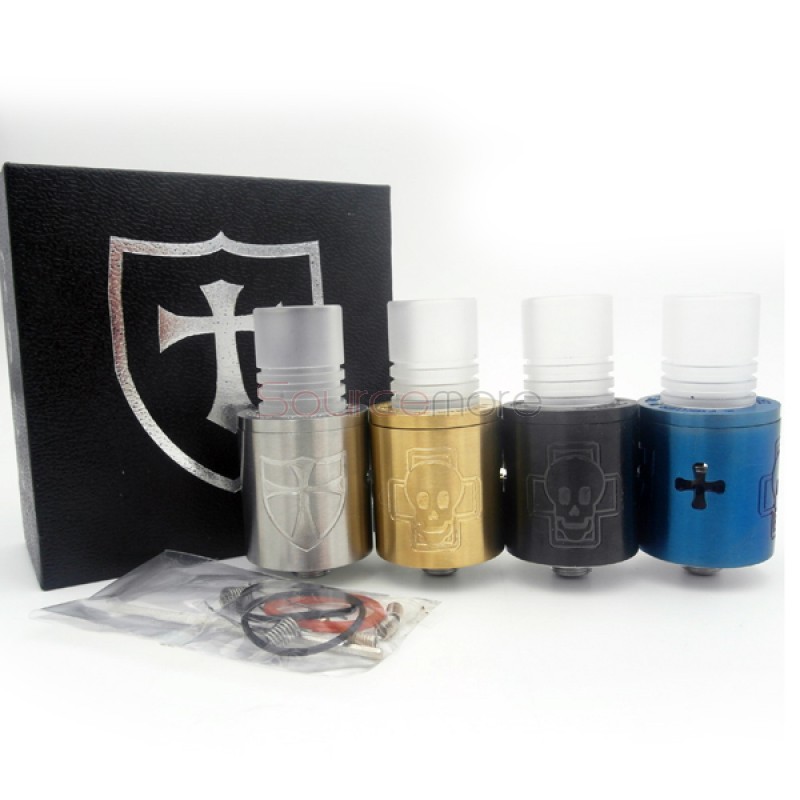 Crusaders Airflow Control 510 Thread DIY Rebuildable Dripping Atomizer - golden