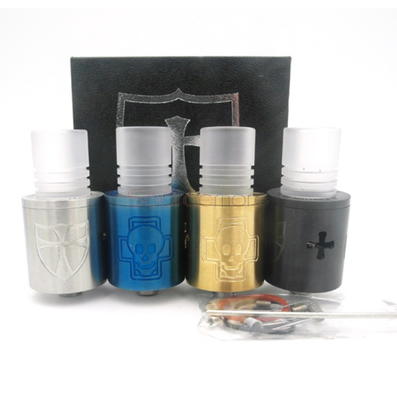 Crusaders Airflow Control 510 Thread DIY Rebuildable Dripping Atomizer - stainless steel