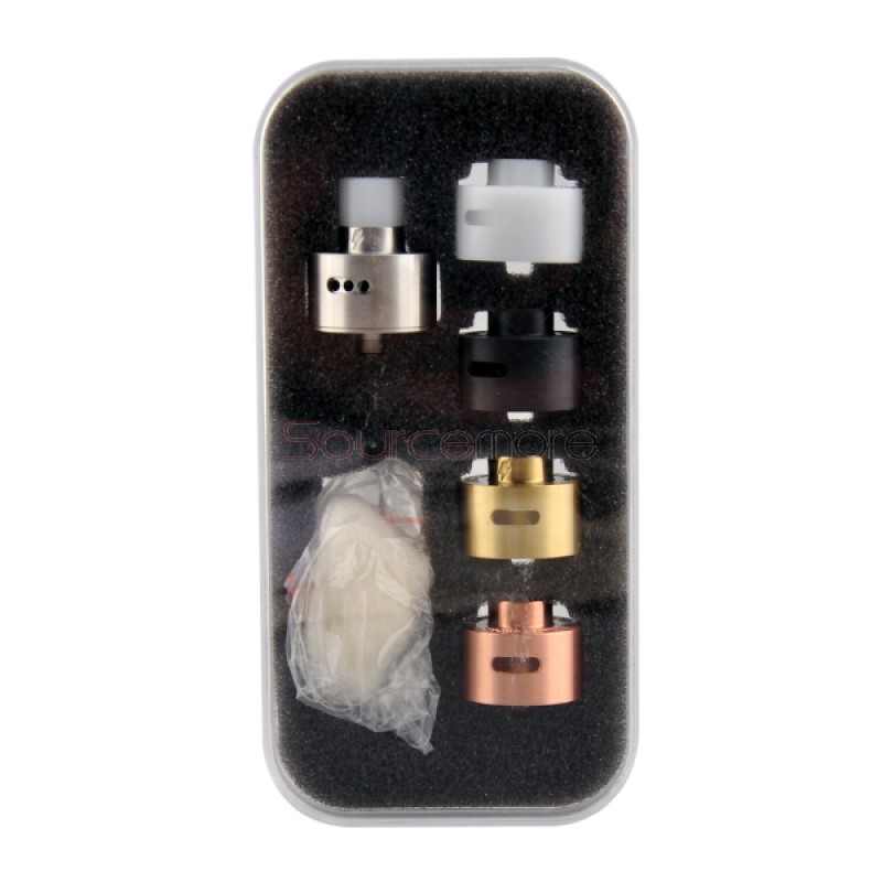 22mm Derringer RDA Rebuildable Dripping Atomizer Kit with 5 Colors Caps