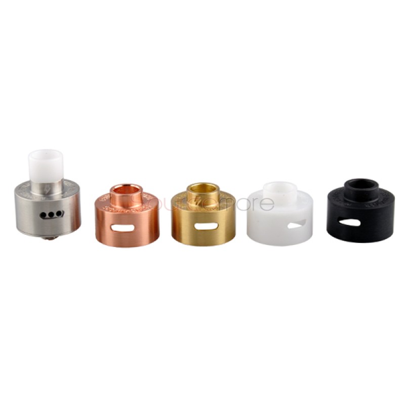 22mm Derringer RDA Rebuildable Dripping Atomizer Kit with 5 Colors Caps