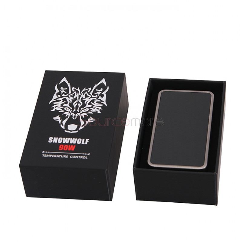 Snow Wolf Mini 90W TC Box Mod Supports Kanthal/Nickel/ Titanium Wires Single 18650 Cell-Gold