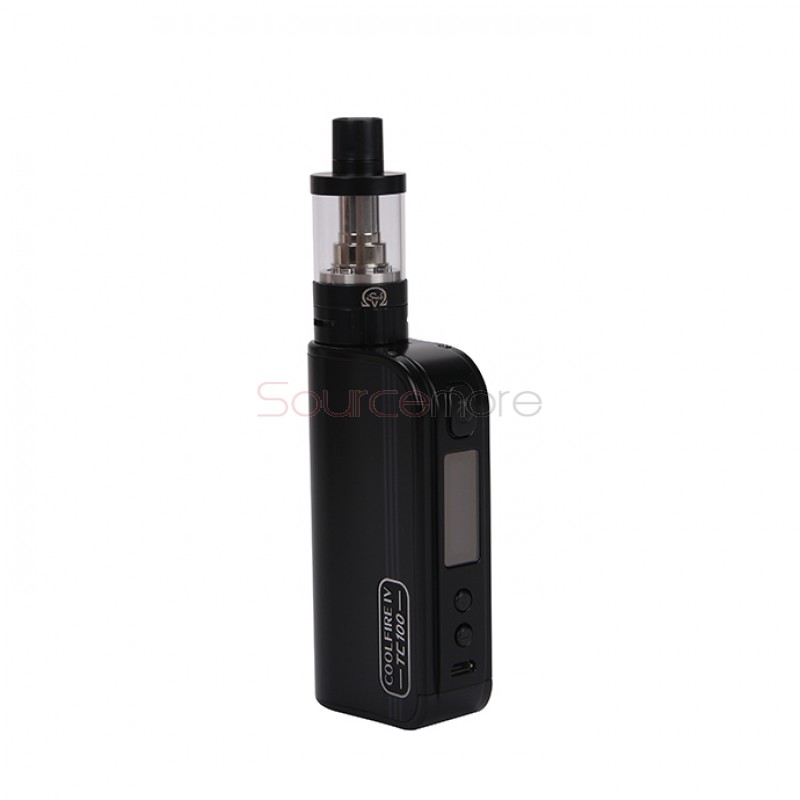 Innokin CoolFire IV TC100W with  iSub V 3.0ml Kit 3300mah Capacity Support Ti/Ni/SS in TC Mode-Black