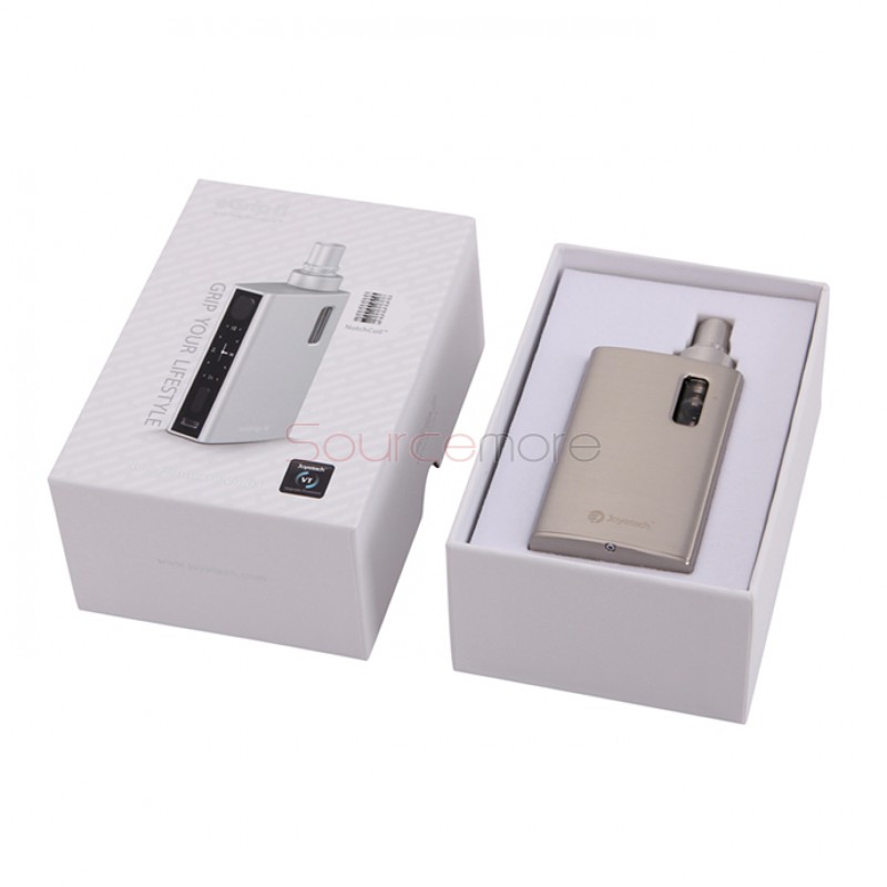 Joyetech eGrip II TFTA-Tank Technology All-in-One OLED Screen Kit  2100mah Capacity Battery and 3.5ml Liquid Capacity Tank-Silver