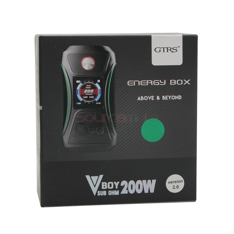 GTRS VBOY 200W Box Mod - Black & Green