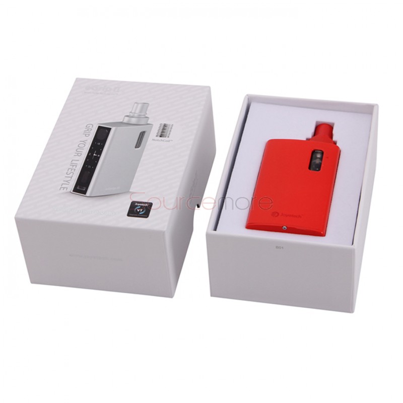 Joyetech eGrip II TFTA-Tank Technology All-in-One OLED Screen Kit  2100mah Capacity Battery and 3.5ml Liquid Capacity Tank-Red