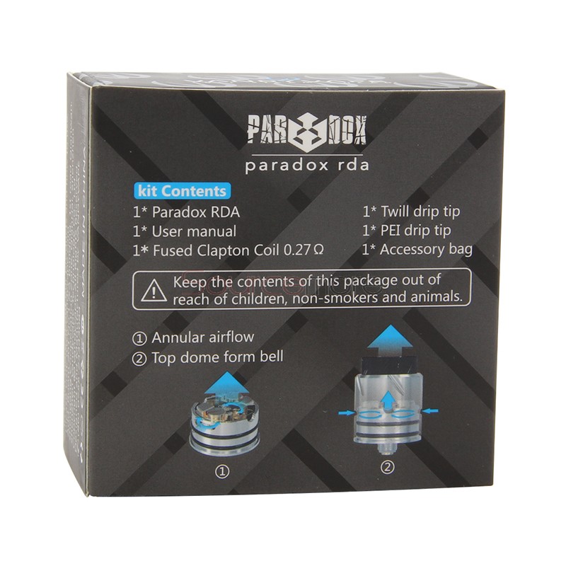 Vandy Vape Paradox RDA 1.5ml - Matte Black