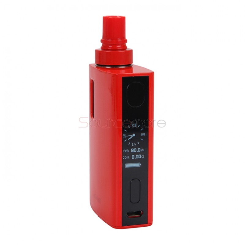 Joyetech eGrip II TFTA-Tank Technology All-in-One OLED Screen Kit  2100mah Capacity Battery and 3.5ml Liquid Capacity Tank-Red