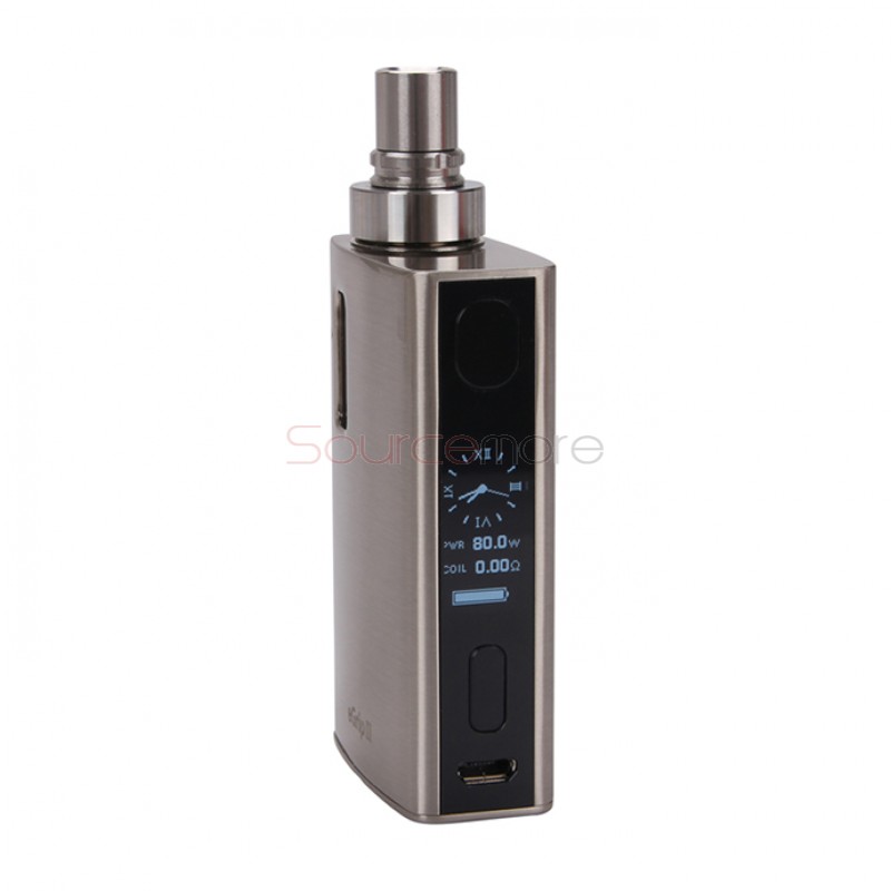 Joyetech eGrip II TFTA-Tank Technology All-in-One OLED Screen Kit  2100mah Capacity Battery and 3.5ml Liquid Capacity Tank-Silver