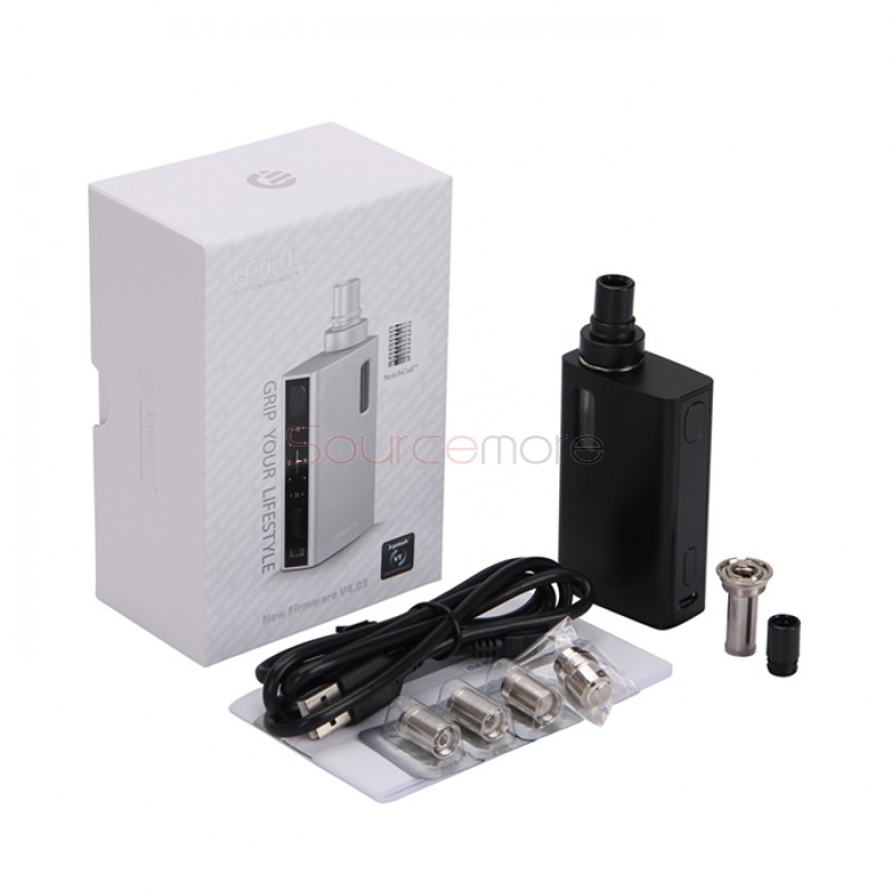 Joyetech eGrip II TFTA-Tank Technology All-in-One OLED Screen Kit  2100mah Capacity Battery and 3.5ml Liquid Capacity Tank-Black