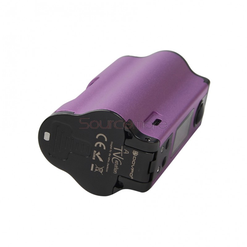 DOVPO Topside Dual 200W Squonk Mod - Purple DOVPO Topside Dual 200W Squonk Mod - Purple