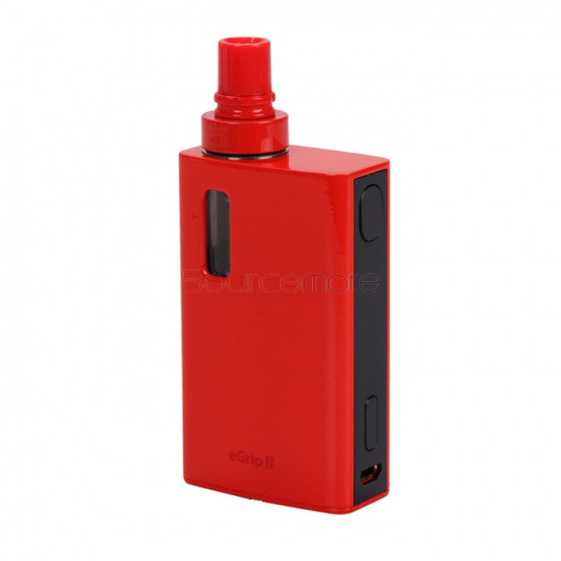 Joyetech eGrip II TFTA-Tank Technology All-in-One OLED Screen Kit  2100mah Capacity Battery and 3.5ml Liquid Capacity Tank-Red