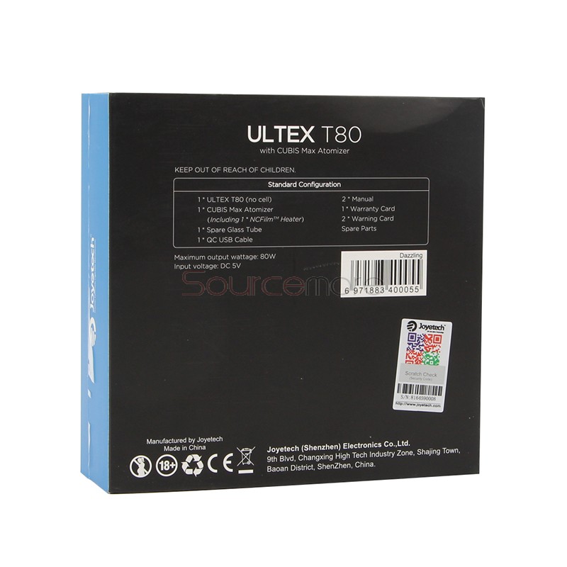 Joyetech ULTEX T80 80W Kit With Cubis Max Atomizer - Dazzling
