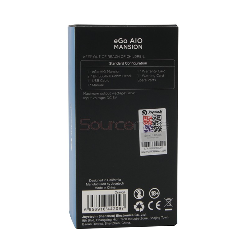 Joyetech eGo AIO Mansion Pod System Starter Kit 1300mAh - Orange