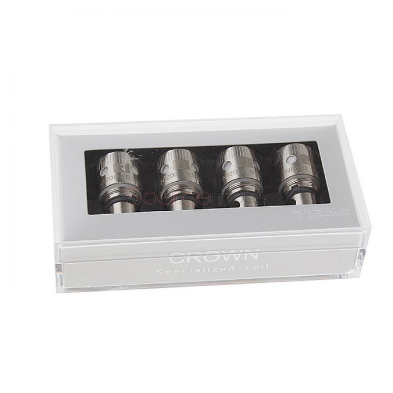 Uwell Crown Replacement Coil for Uwell Crown Tank 4pcs Packing Ni200 TC  Dual Coil Head-0.15ohm 