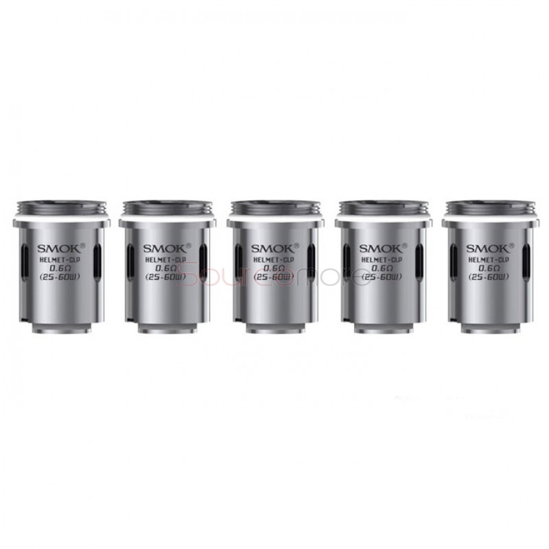 Smok Helmet-CLP Fused Clapton Dual Core Replacement Coil Head for Helmet Tank 5pcs- 0.6ohm