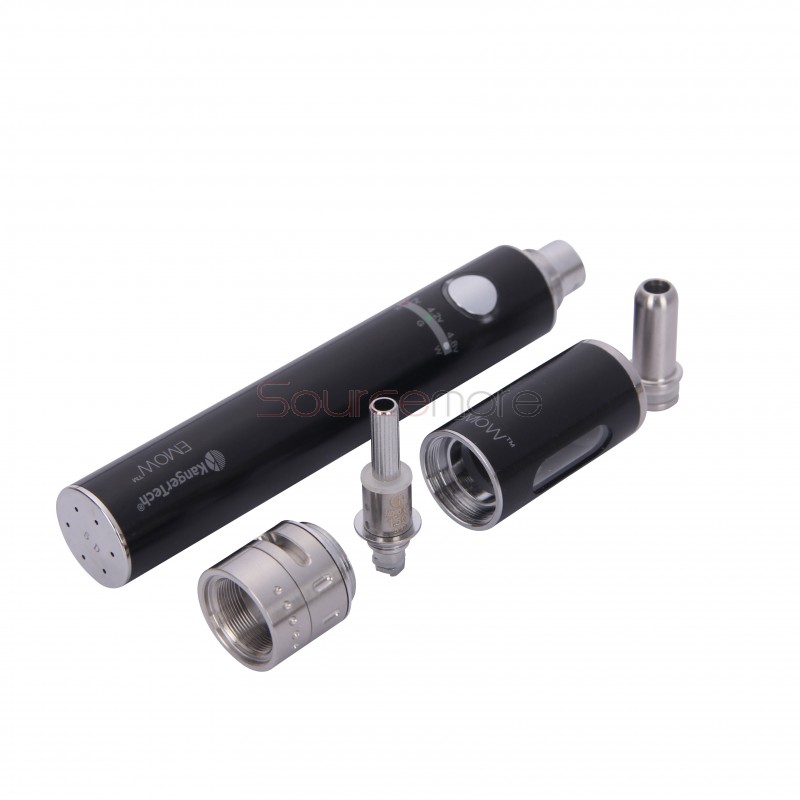 Kanger EMOW Starter Kit 1.8ml Aerotank MOW Tank 1300mah Battery with EU Plug-Black