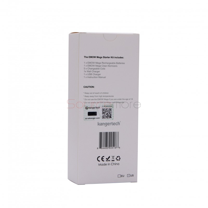 Kanger EMOW Mega Starter Kit 1300mah Battery 2.8ml with US Plug - Blue 