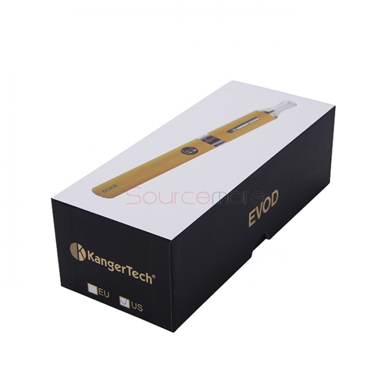 Kanger EVOD Starter Kit with 1.8ml Atomizer and 650mah Battery - Yellow EU Plug