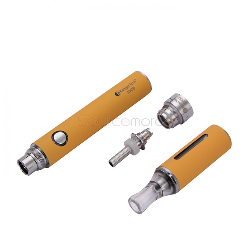 Kanger EVOD Starter Kit with 1.8ml Atomizer and 650mah Battery - Yellow US Plug