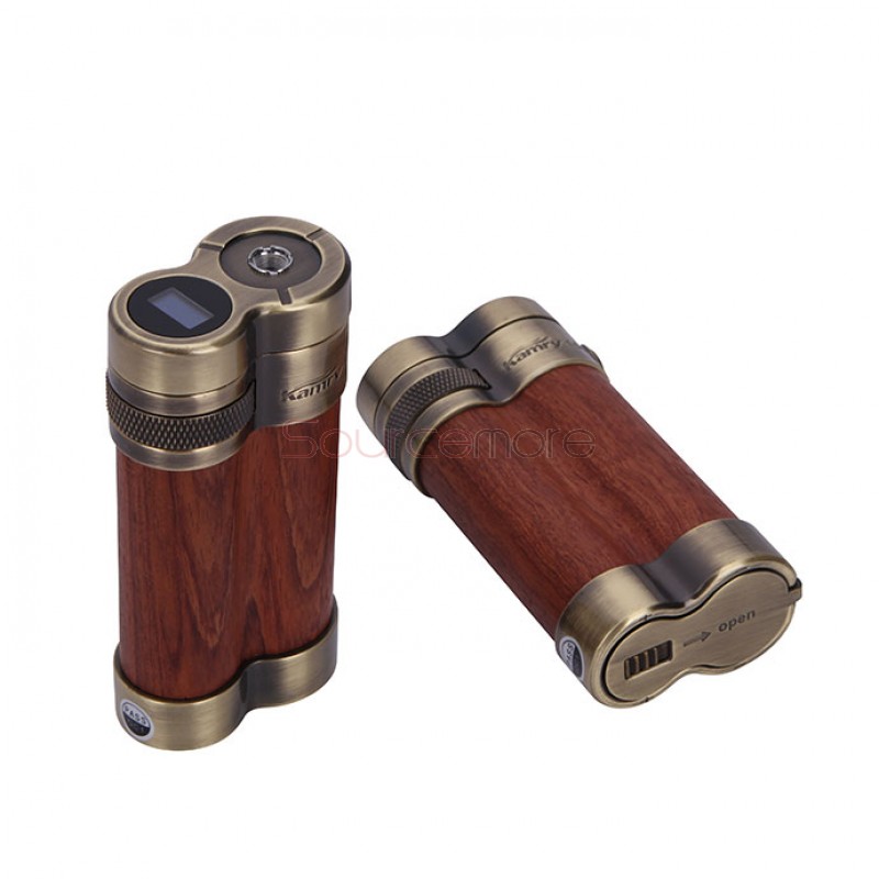 Kamry 100W APV VW Variable Wattage 18650 Battery 510 Threading Box Mod-Light Wood