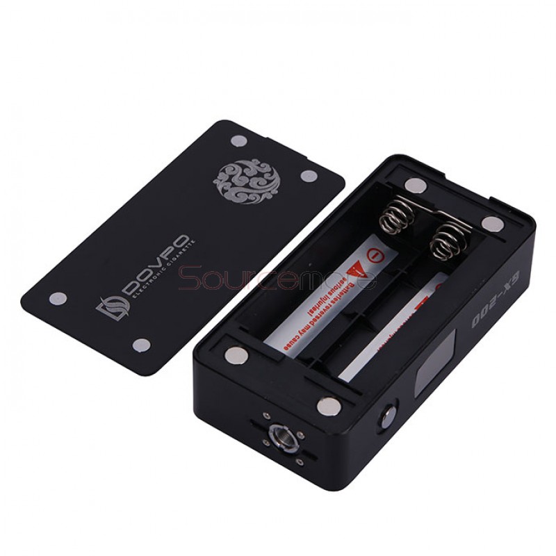 Dovpo GX-200 Mechanical Mod Dual 18650 Battery Compatible Viravle Voltage Mod-Black
