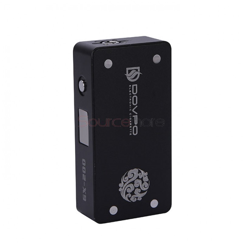 Dovpo GX-200 Mechanical Mod Dual 18650 Battery Compatible Viravle Voltage Mod-Black