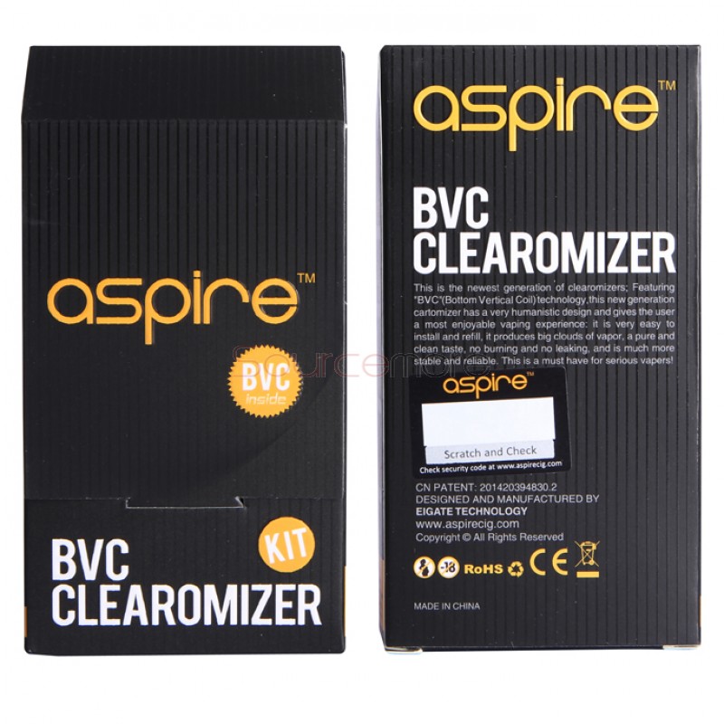Aspire CE5 BVC Clearomizer Kit with Coils - Purple