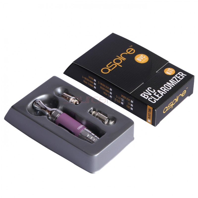 Aspire ET-S BVC Clearomizer Kit With Coils - Silver