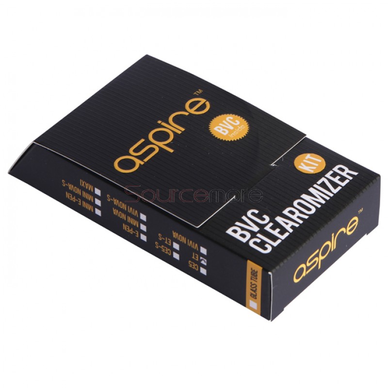 Aspire ET-S BVC Clearomizer Kit With Coils - Silver