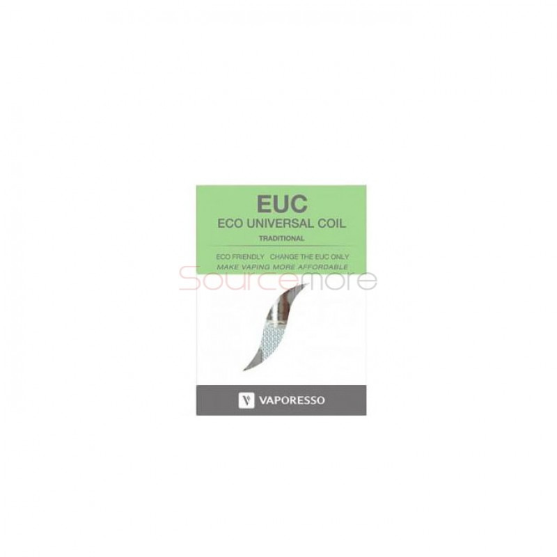 Vaporesso Estoc Replacement Coil Traditional EUC Clapton Coil Head with EUC Sleeve 5pcs- 0.5ohm