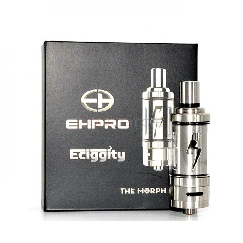 Morph Tank with RBA Adaptor 4.5ml by Ehpro and Eciggity with High Coils Compability-Stainless Steel 
