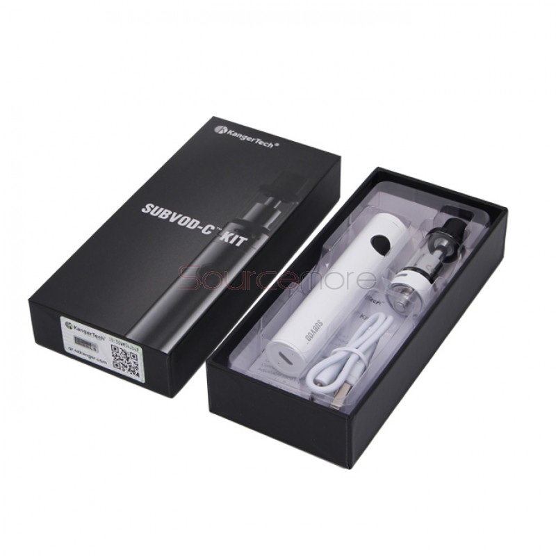 Kanger SUBVOD-C Starter Kit 1300mah SUBVOD Battery 2.8ml Subtank Nano-C Tank -White