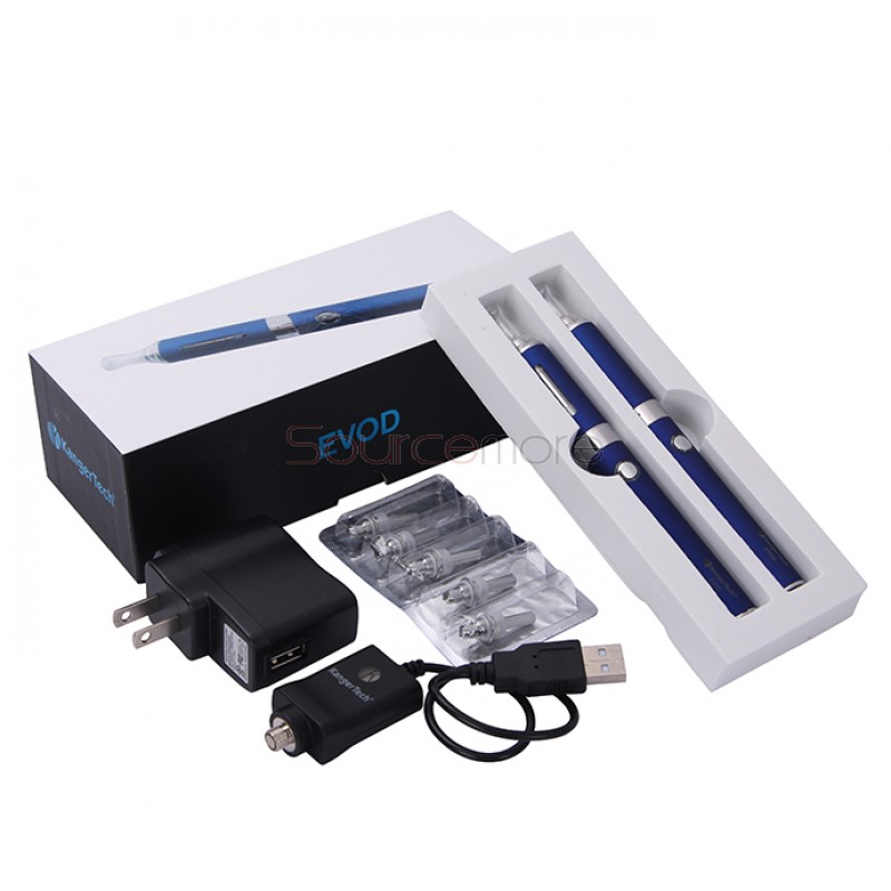 Kanger EVOD Starter Kit with 1.8ml Atomizer and 650mah Battery - Blue US Plug