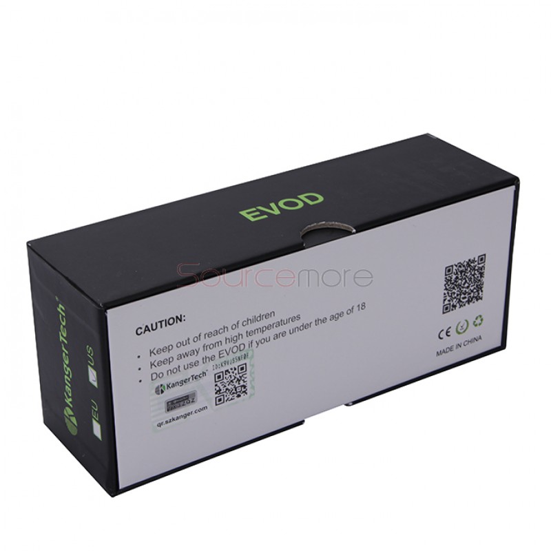 Kanger EVOD Starter Kit with 1.8ml Atomizer and 650mah Battery - Green EU Plug
