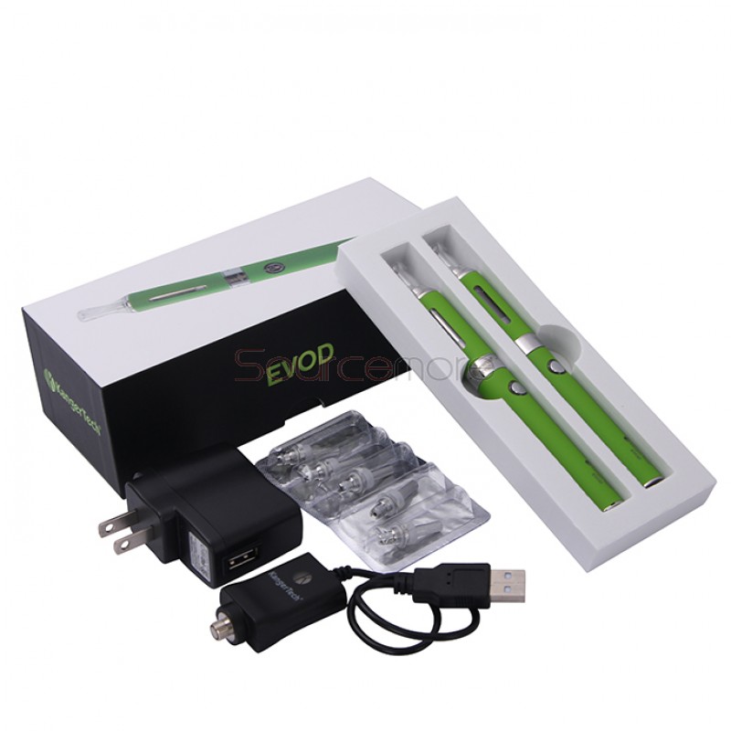 Kanger EVOD Starter Kit with 1.8ml Atomizer and 650mah Battery - Green EU Plug