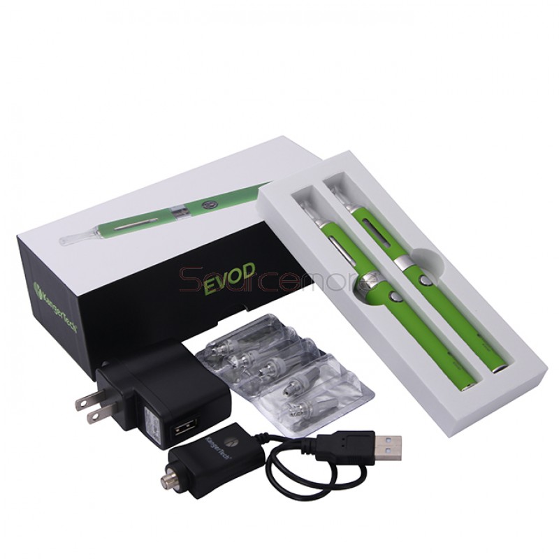 Kanger EVOD Starter Kit with 1.8ml Atomizer and 650mah Battery - Green US Plug