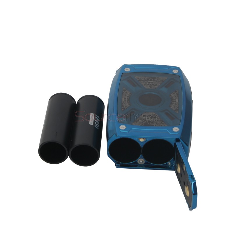 Tesla XT 220W Box Mod with RGB LED Light - Blue