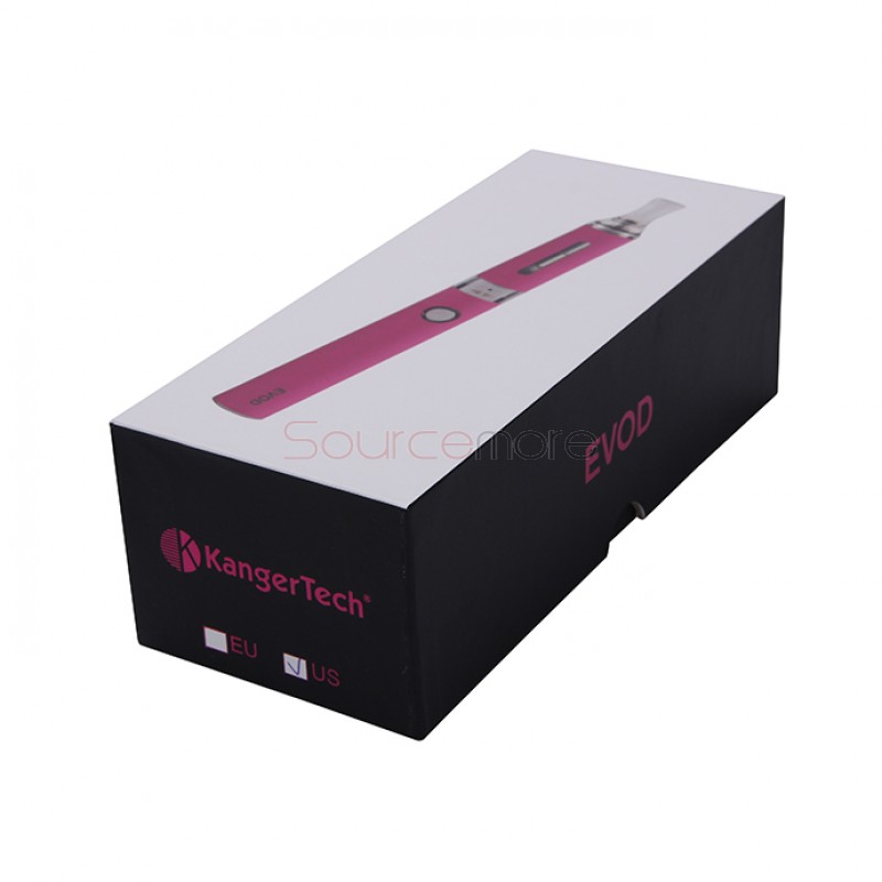 Kanger EVOD Starter Kit with 1.8ml Atomizer and 650mah Battery - Pink EU Plug