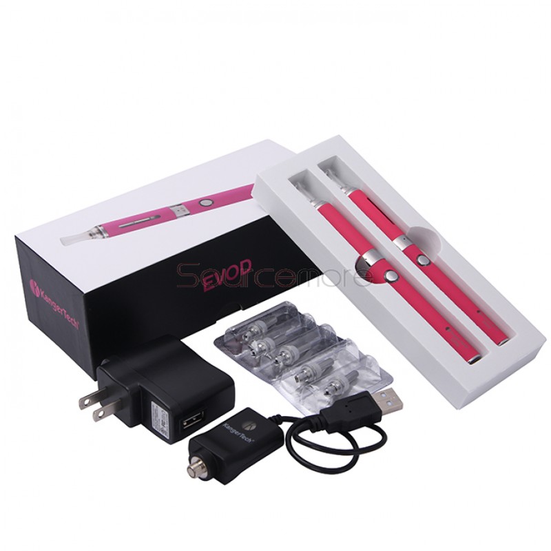 Kanger EVOD Starter Kit with 1.8ml Atomizer and 650mah Battery - Pink US Plug