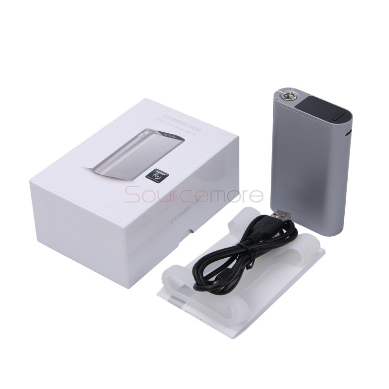 Joyetech Cuboid 200W TC Mod with VT/VW/TCR Mode and Upgradable Firmware Function-Grey