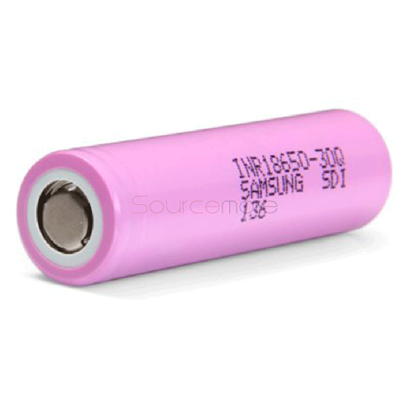 2PCS Samsung INR 30Q 18650 3.6V 3000mAh Li-ion Flat Top Batteries