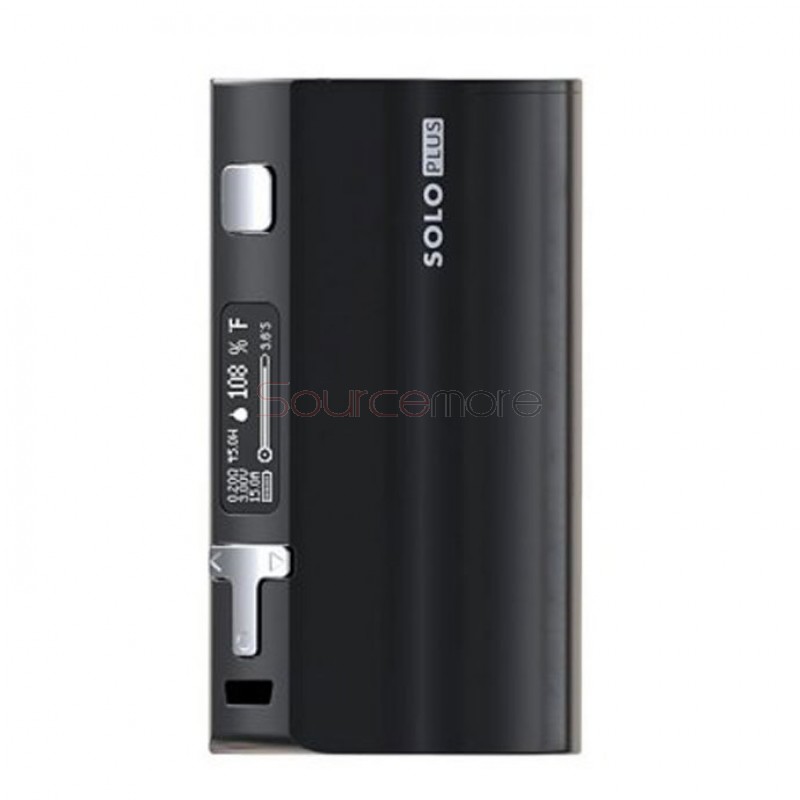 IJOY Solo Plus 85W Temperature Control OLED Screen Mod Support Ti/Ni/Kanthal A1/SS Powered by Single 26650 Cell- Black