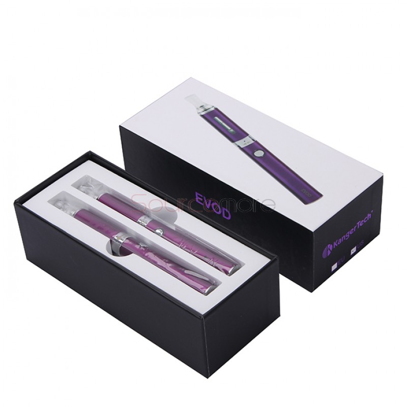 Kanger EVOD Starter Kit with 1.8ml Atomizer and 650mah Battery - Purple EU Plug