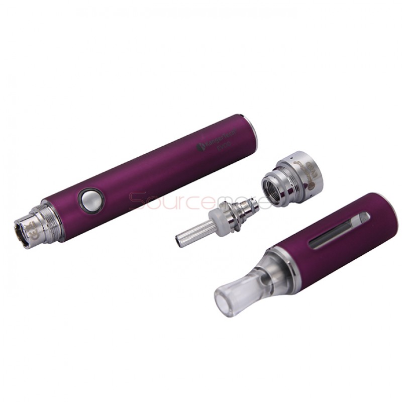 Kanger EVOD Starter Kit with 1.8ml Atomizer and 650mah Battery - Purple US Plug