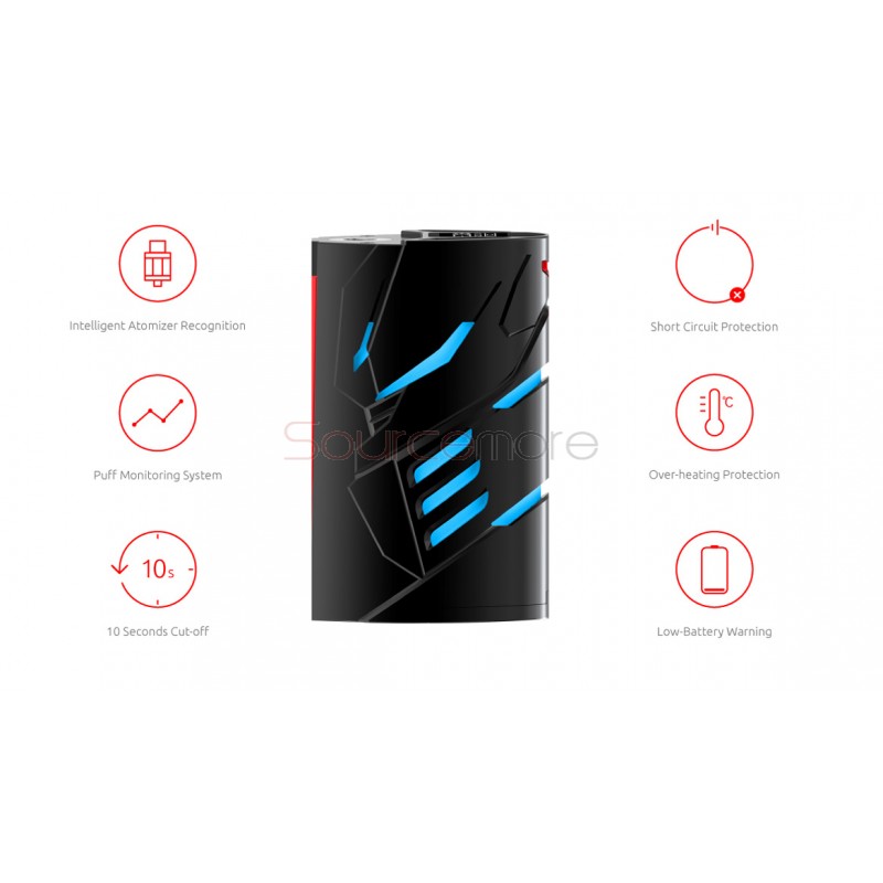 Smok T-PRIV 3 Kit 8ml TFV12 Prince Tank with T-PRIV 3 300W Mod Powered by Triple 18650 Cells- Prism gold