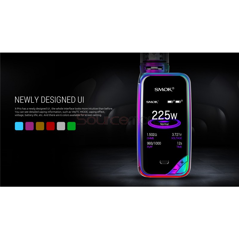 Smok X-Priv Kit with TFV12 Prince Tank 8ml - Auto Pink