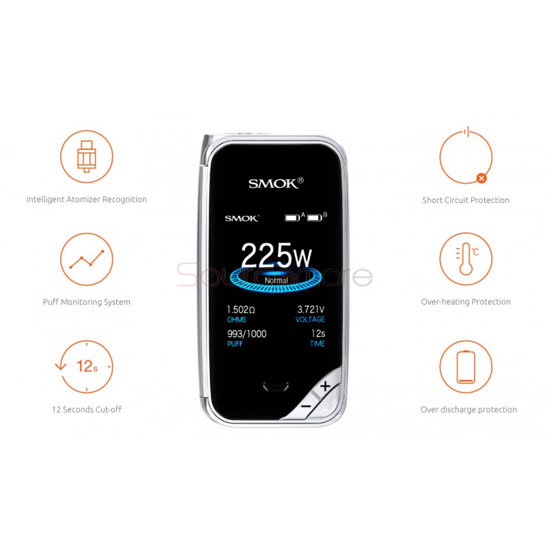 Smok X-Priv Kit with TFV12 Prince Tank 8ml - Auto Pink