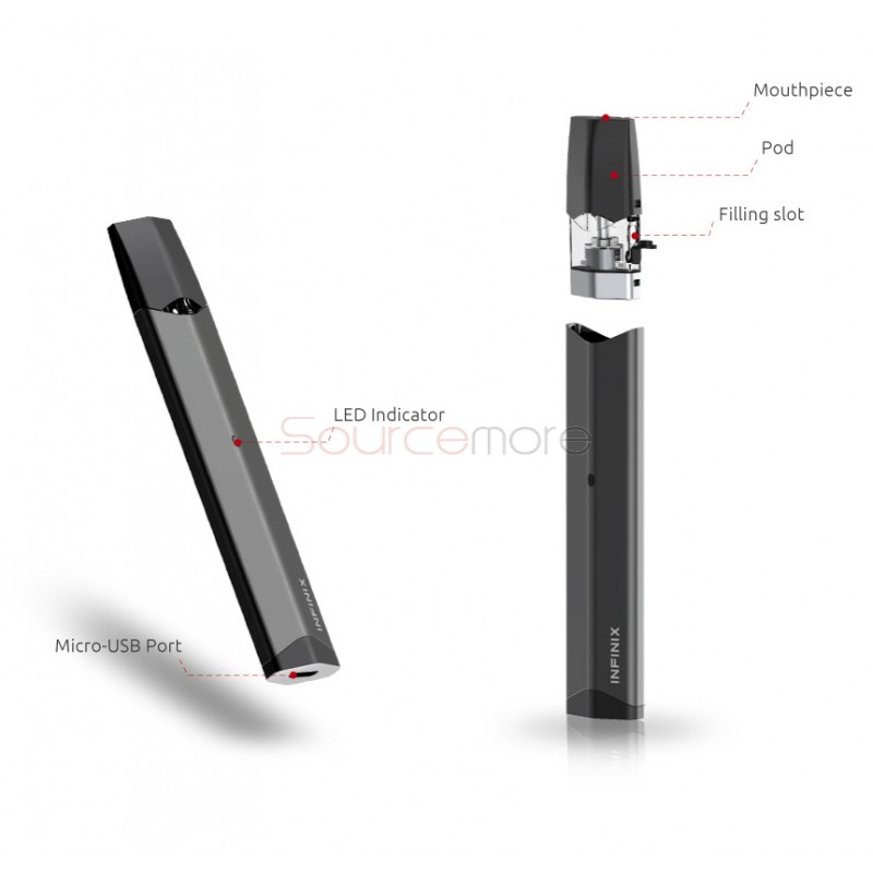 Smok INFINIX 16W Starter Kit with 250mah and 2ml Capacity-Blue